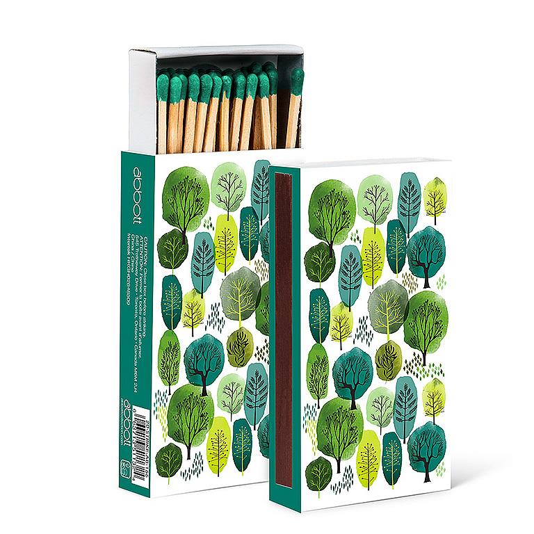 Green Trees Matches - 45pc 4"L