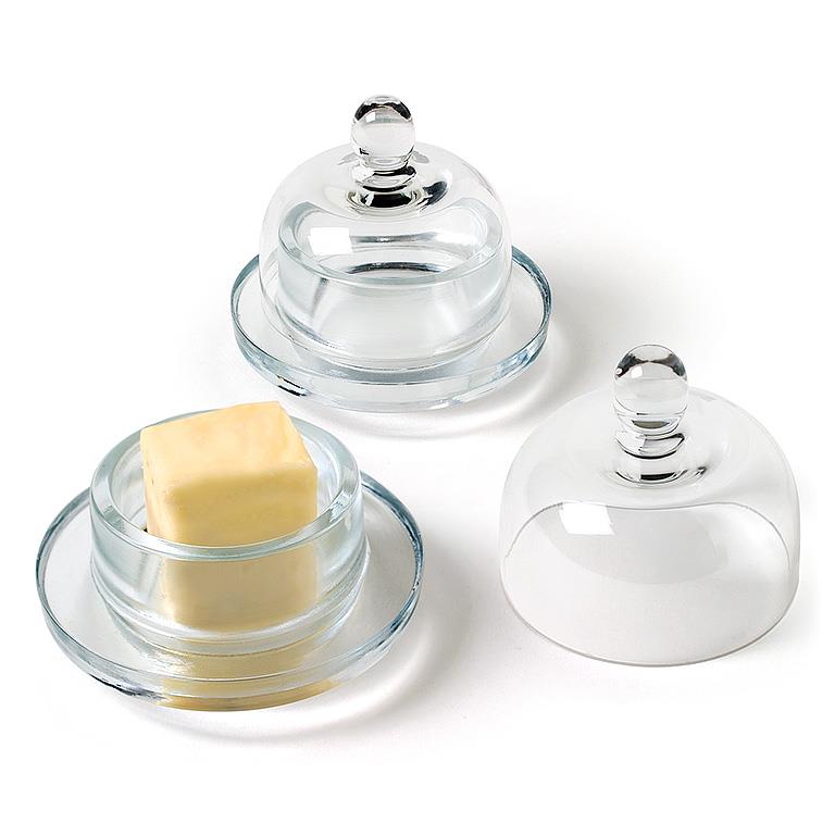 Small Butterdish 2pc - 3"H