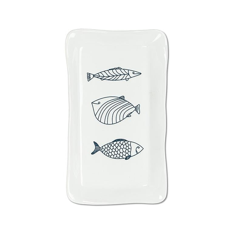 Large Rectangular Fish Plate - 7x12"L