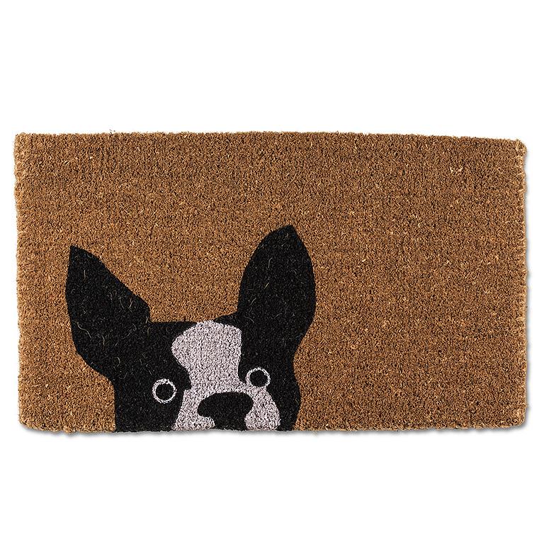 Peeking Dog Doormat - 18X30"L
