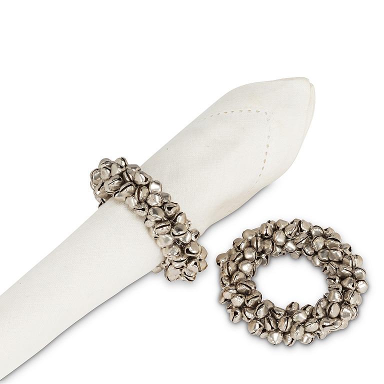 Silver Jingle Bell Napkin Ring