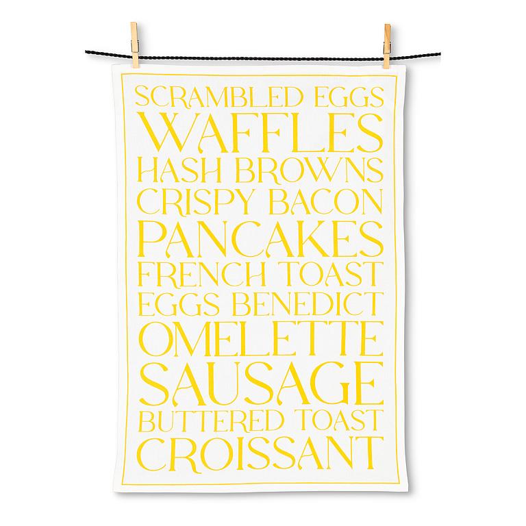 Breakfast Foods Kitchen Towels