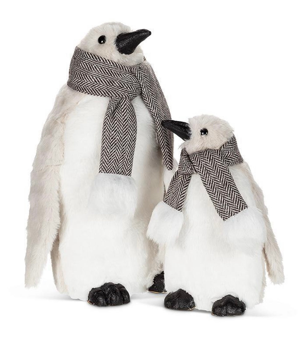 Large Fluffy Penguin with Scarf
