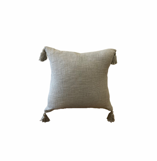 HAND WOVEN TASSEL PILLOW