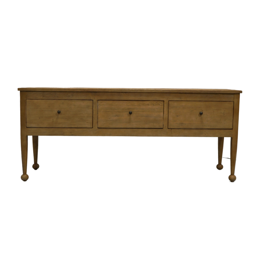 Margot Three Drawer Reclaimed Wood Console