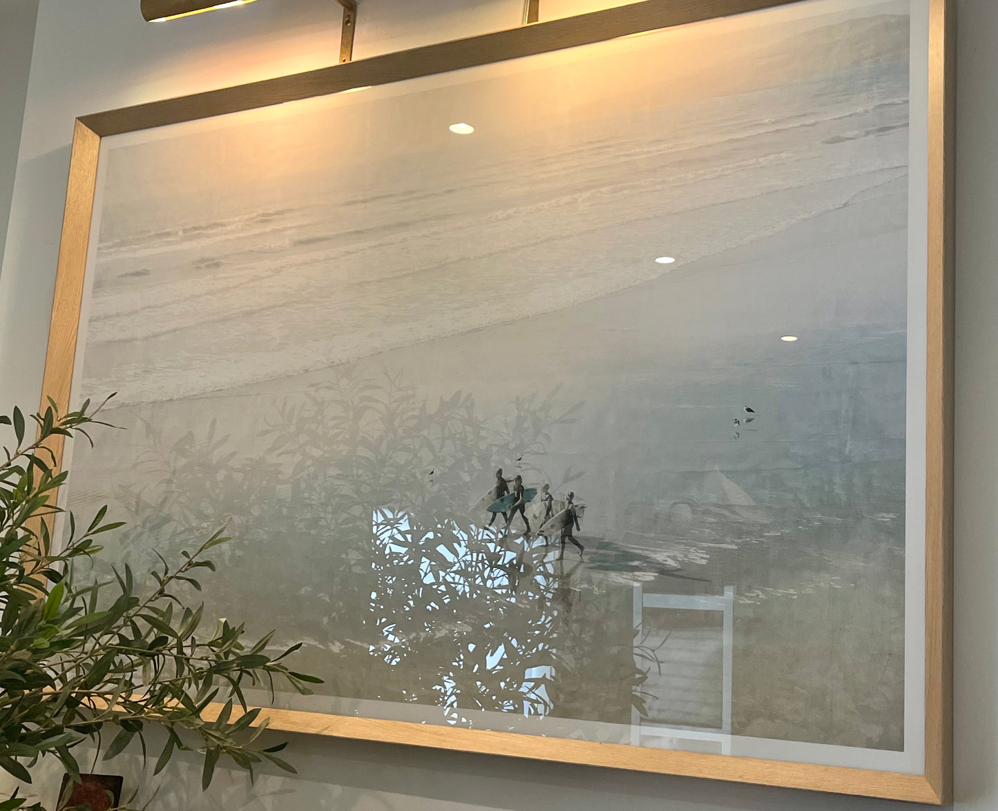 SURF DAYS AT THE BEACH FRAMED PRINT