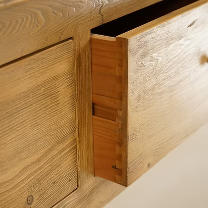 Margot Three Drawer Reclaimed Wood Console