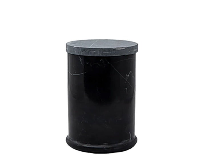 Belle de Provence Marble Cotton Holder Black