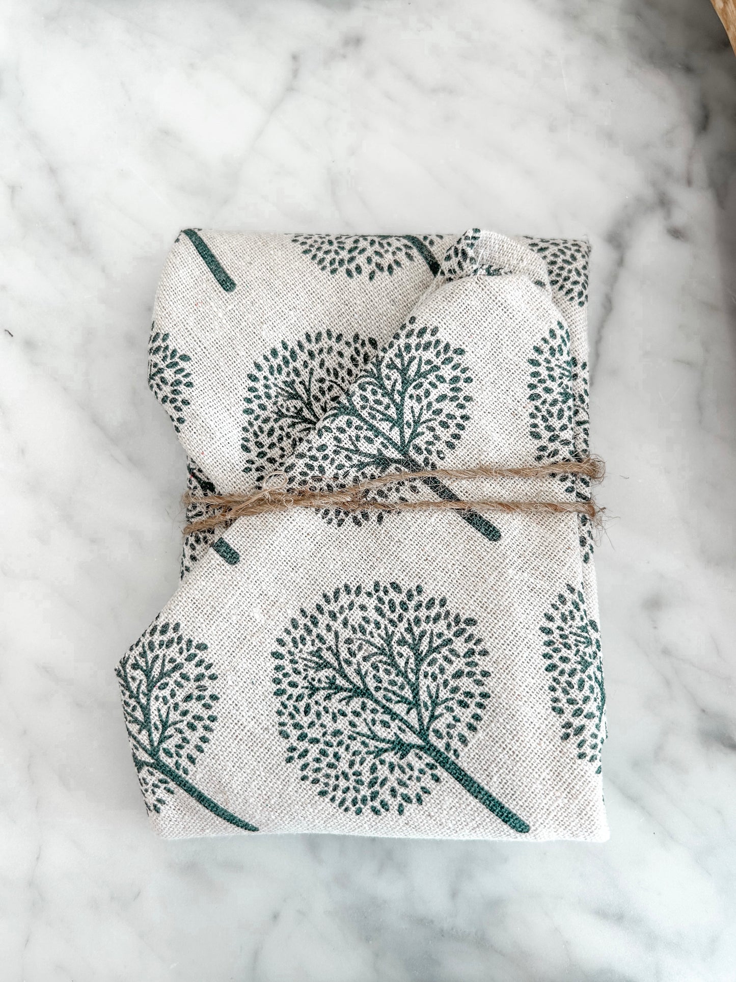 HANDMADE HAND TIE BREAD BAG - TREE