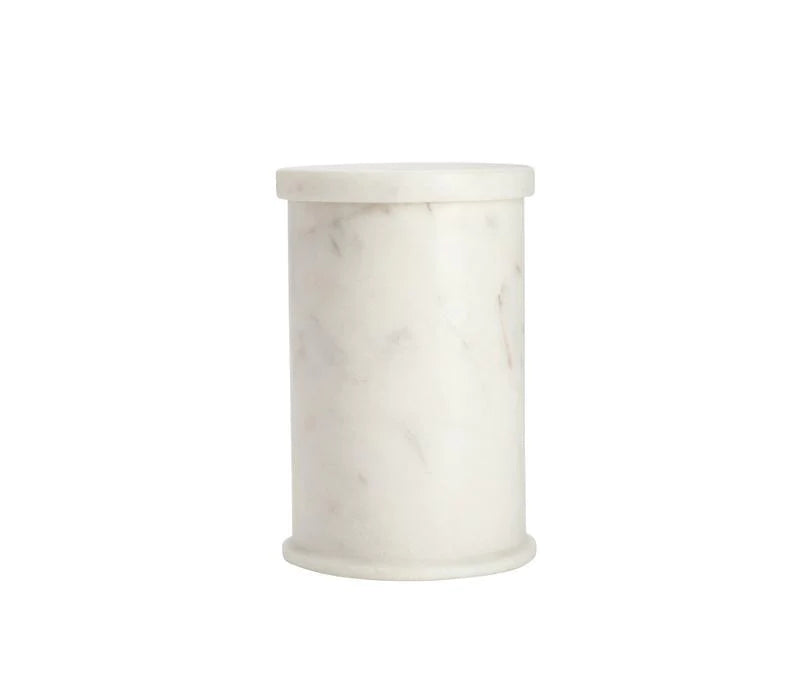 Belle de Provence Marble Cotton Holder White