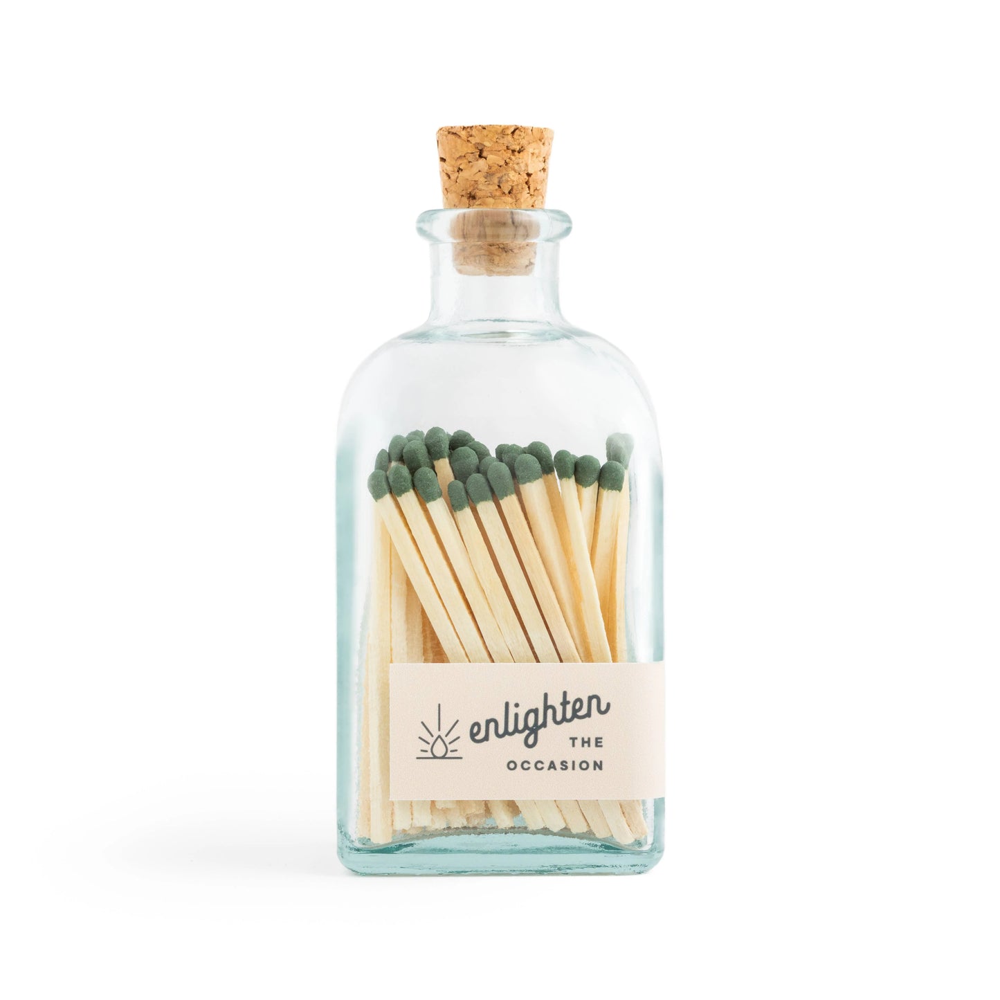4 oz. Green Matches Corked in Glass Jar 50 CT.