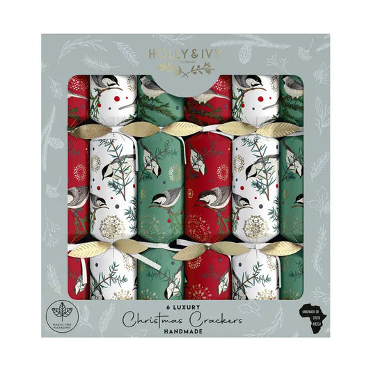 Luxury Kraft Trad Doilies Crackers Box of 6