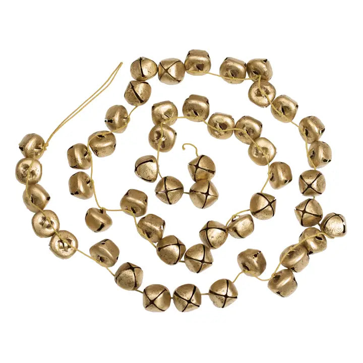 Antique Gold Bells Garland
