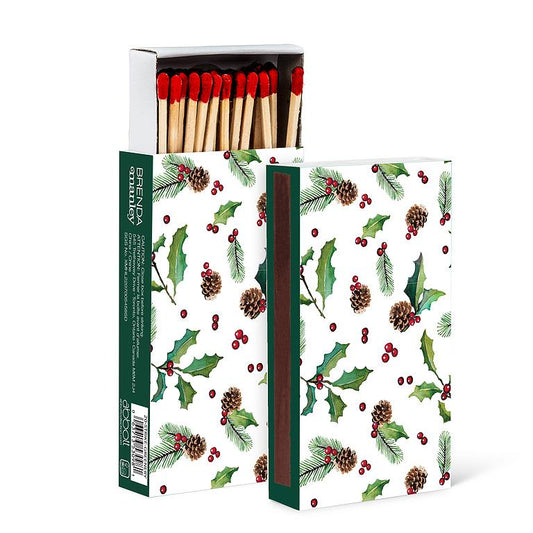 Pinecones & Berries Matches 45Pc - 4"L
