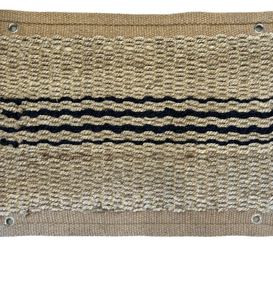JUTE TICKING INDIGO WOVEN RUG