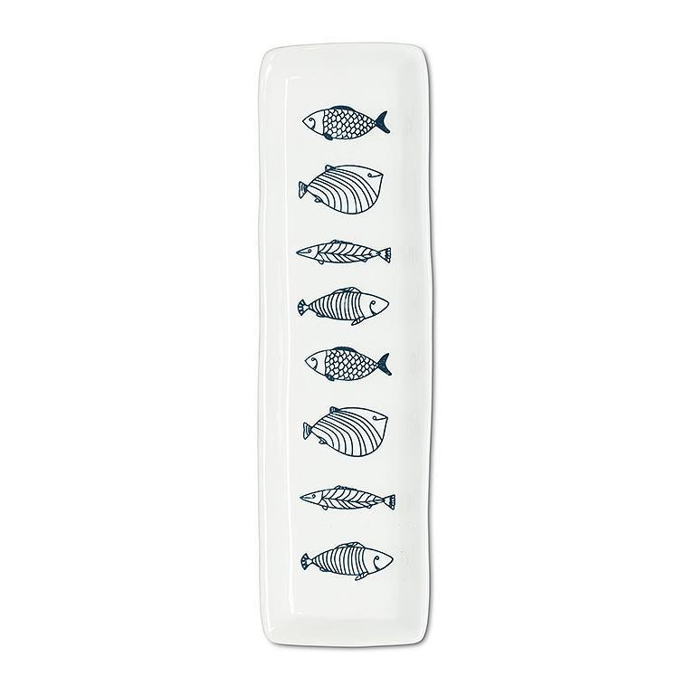 Long Slim Fish Plate 12.5" L