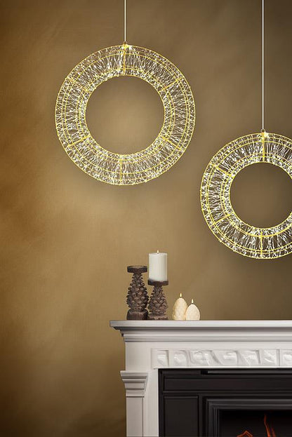 Small 1440L Micro LED Wreath