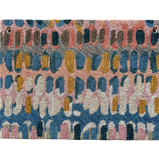 PAINT CHIP CORAL HAND TUFFED MIRCO HOOKED WOOL RUG