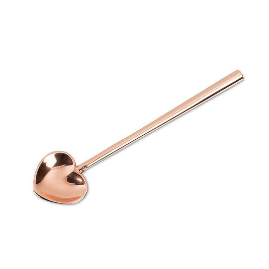 4Pc Rose Gold Heart Small Spoon