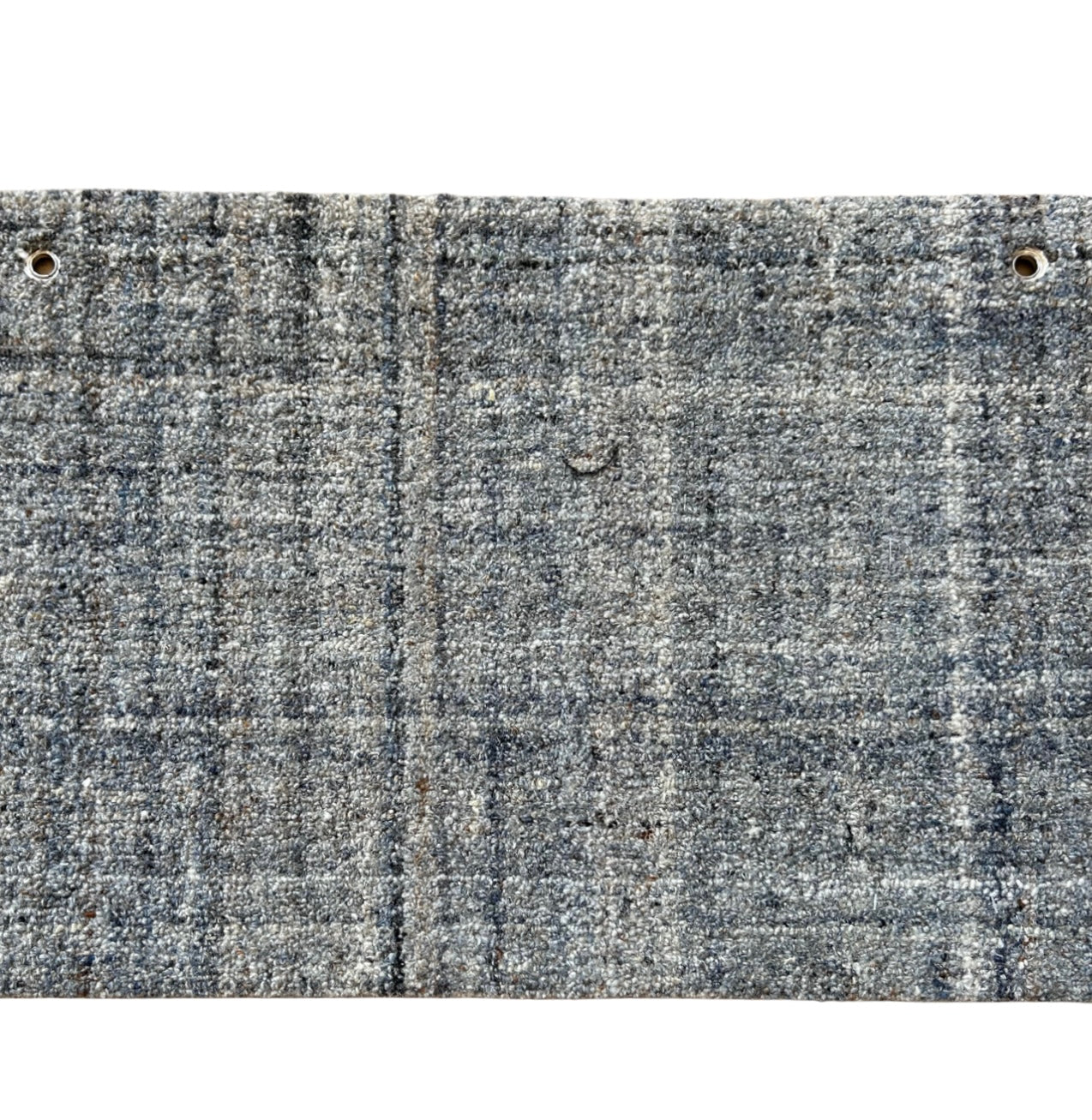 HARRIS BLUE/BROWN HAND TUFTED MICRO HOOKED WOOL RUG