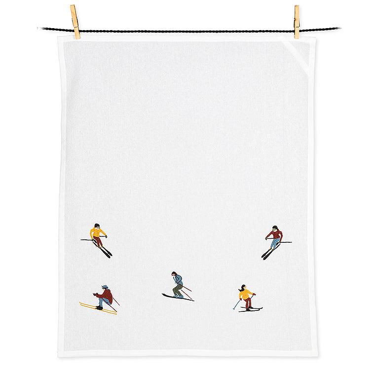 Ski Scene Kitchen Towel