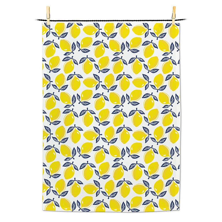 Lemon Print Kitchen Towel - 20x28"L