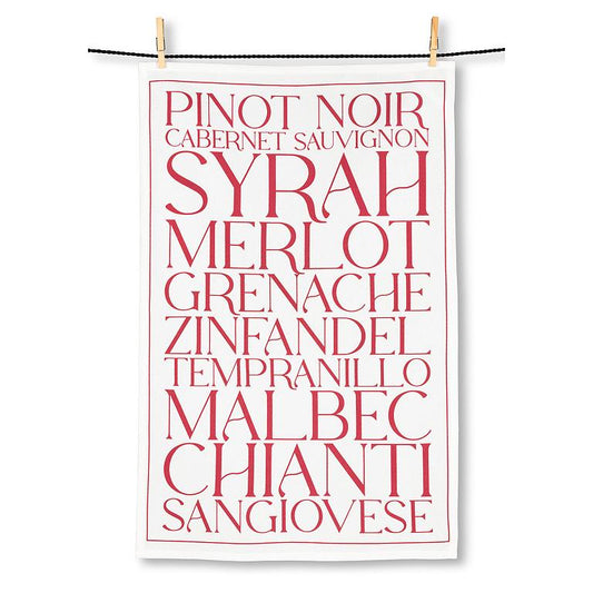 Red Wines Kitchen Towels