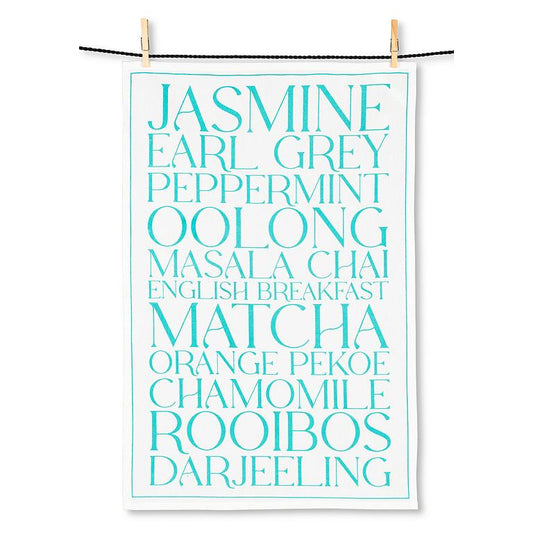 Tea Types Kitchen Towels