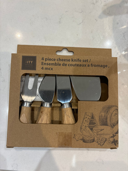 4-Piece cheese knife set