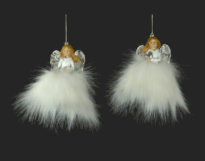 White Angel Ornament With LED Light