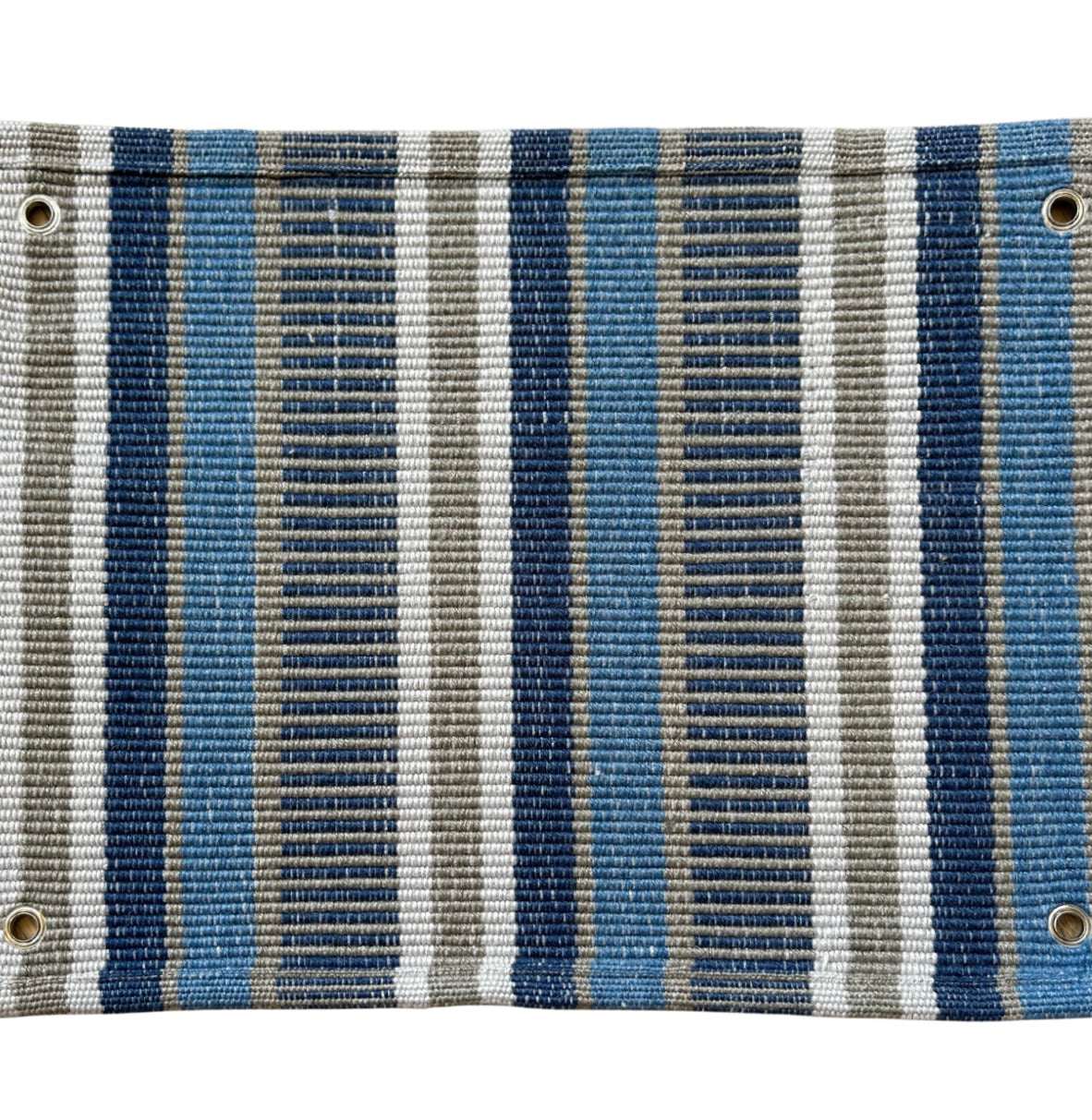 ALWAYS GREENER BLUE/GREY HAND WOVEN PET RUG