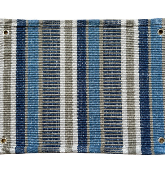 ALWAYS GREENER BLUE/GREY HAND WOVEN PET RUG