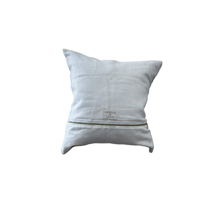 THE BOHO BLUE WOOL THROW PILLOW COVER