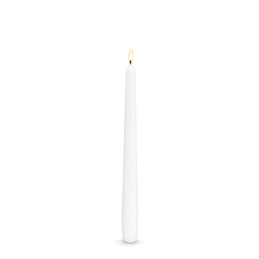 White Classic Taper Candle- 10"H