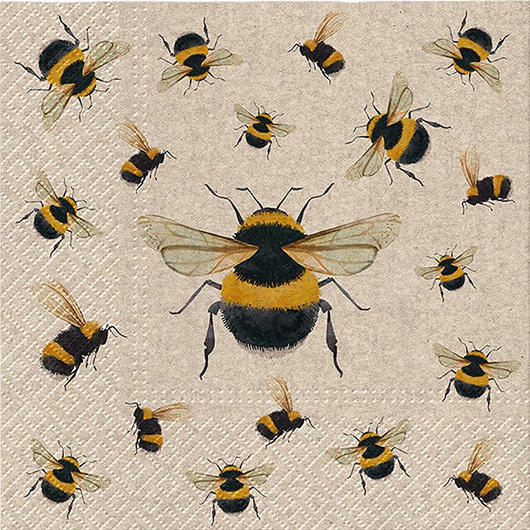 Dancing Bees Napkins 20Pk