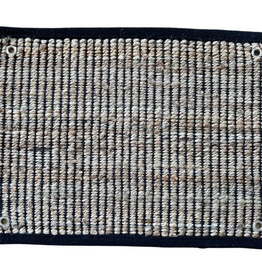 GRIDWORK BLACK JUTE WOVEN RUG