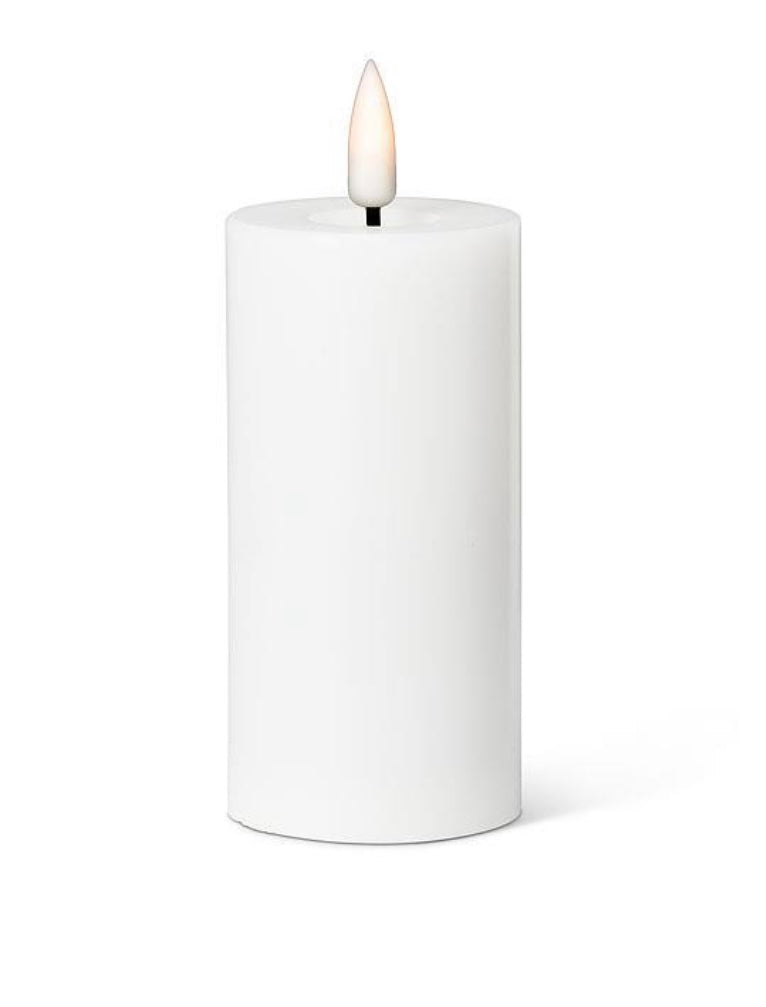 Small LED Pillar Candle - 4” height
