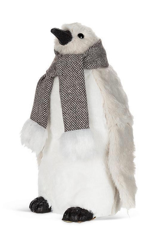 Large Fluffy Penguin with Scarf