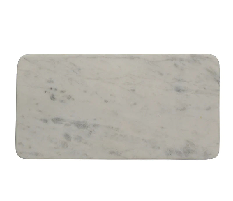 Elegant White Marble Medium Tray