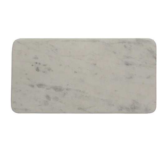 Elegant White Marble Medium Tray