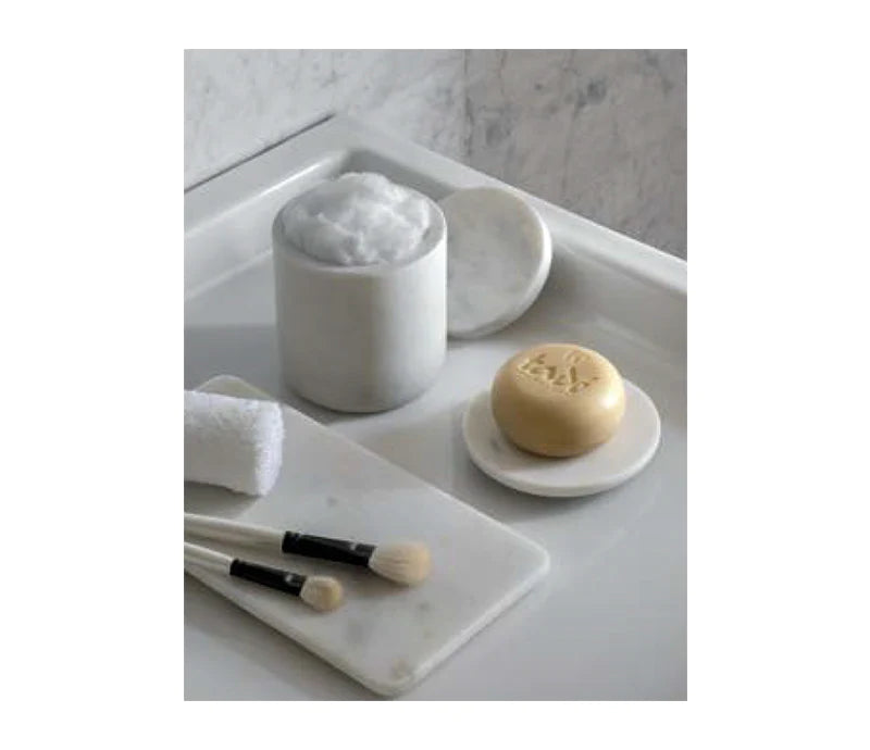 Elegant White Marble Medium Tray