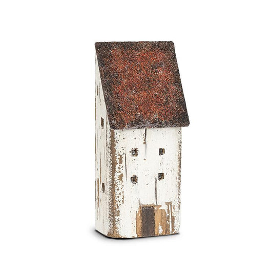 Tall White/Red House - Medium