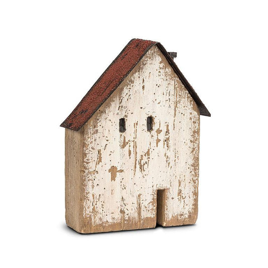 Sloped Roof White/Red House - Medium