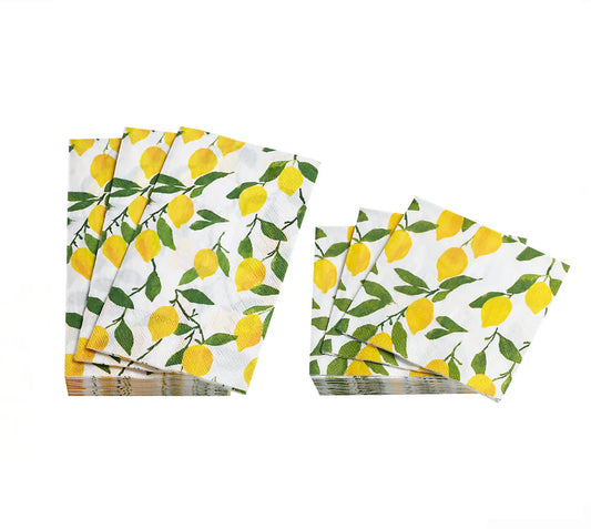Lovely Lemons Cocktail Napkins Pack of 20