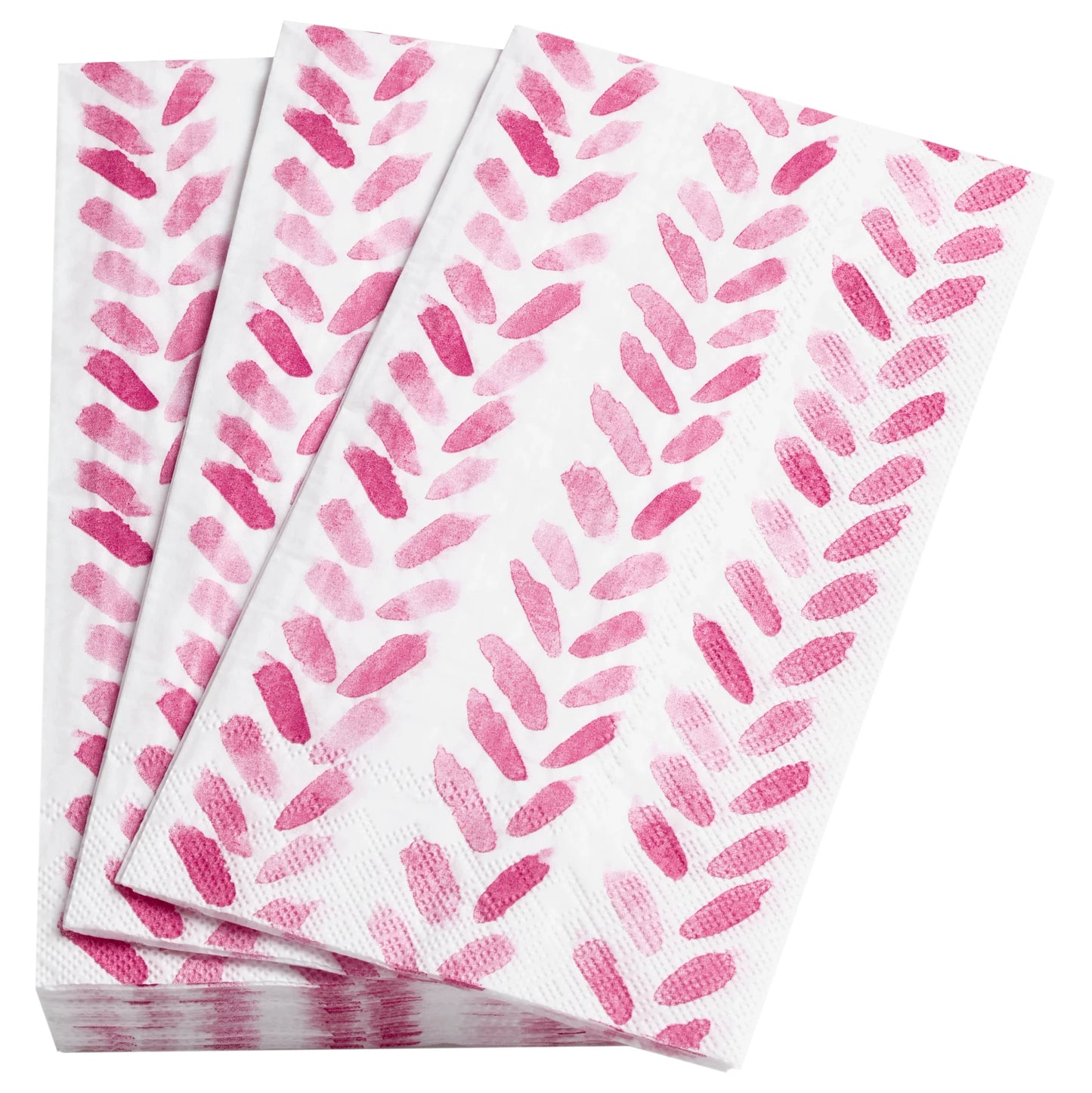 Brush Stroke Fuchsia Guest Towel Napkin pack of 16