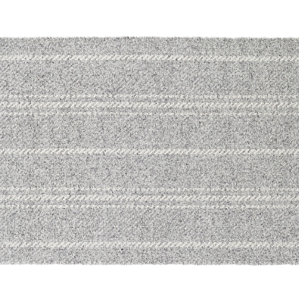 MELANGE STRIPE GREY/IVORY HAND WOVEN PET RUG