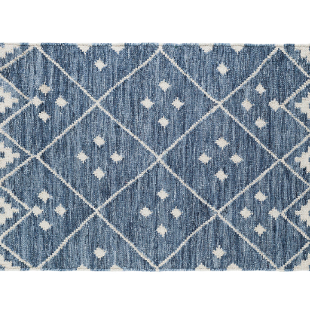 KOTA INDIGO WOOL WOVEN RUG