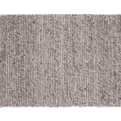 NIELS GREY HANDWOVEN WOOL VISCOSE RUG
