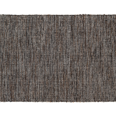 GRANT BLACK/BROWN HAND WOVEN COTTON RUG