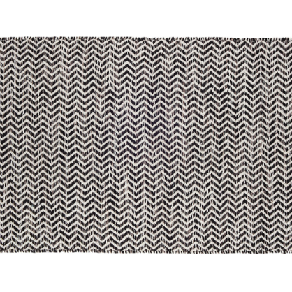 COASTAL BLACK INDOOR/OUTDOOR PET RUG
